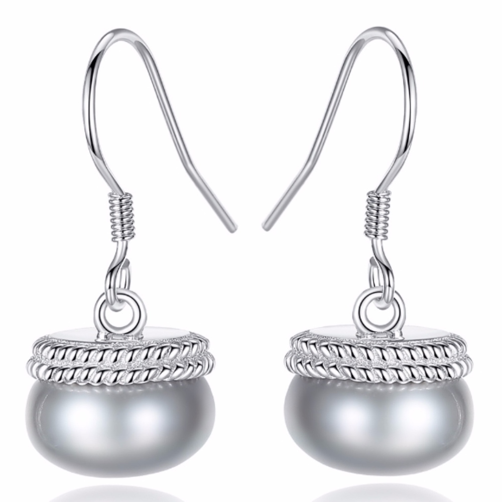 Earrings Freshwater Pearl 0.925 Sterling Silver